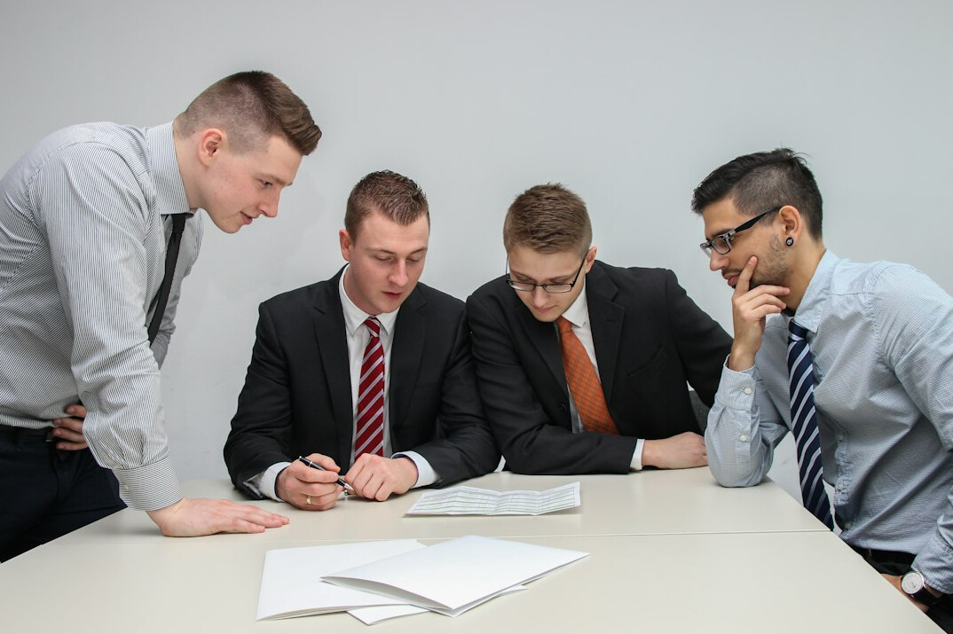 business team in meeting