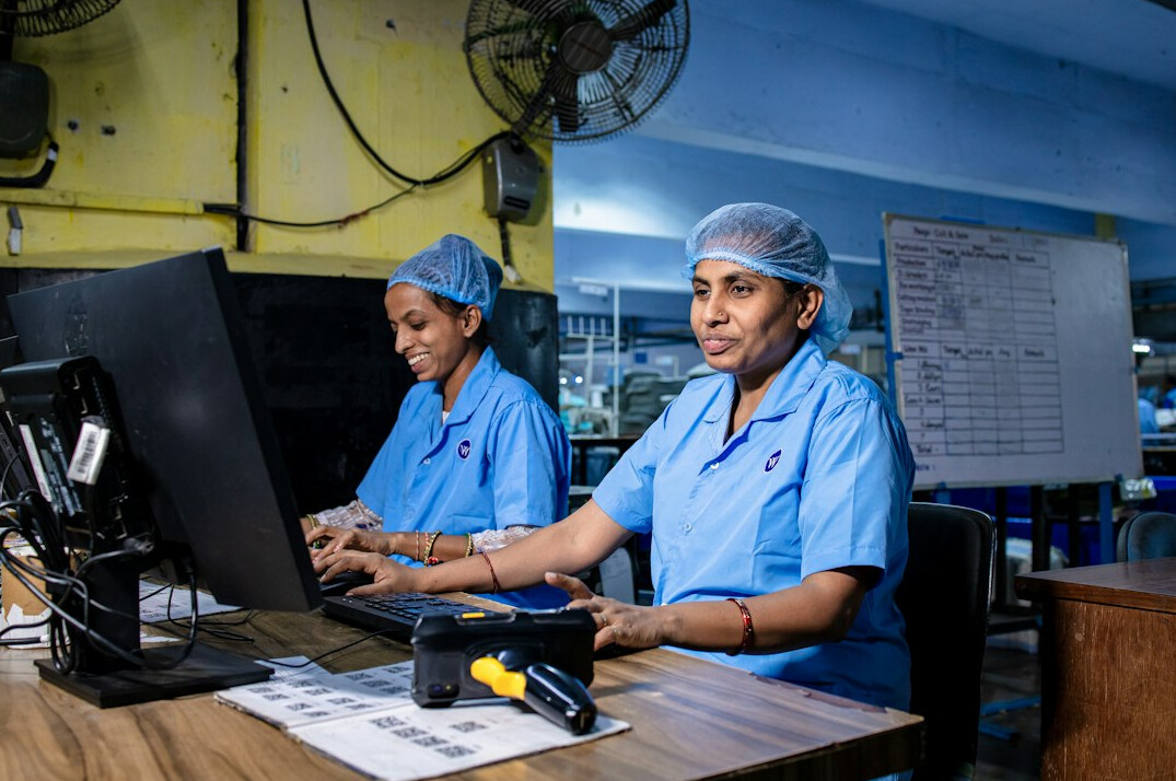 healthcare team using software